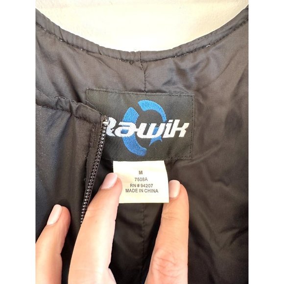 RAWIK Kids Youth Black Winter Snow Bib Overalls Size M Insulated Waterproof - Picture 3 of 8